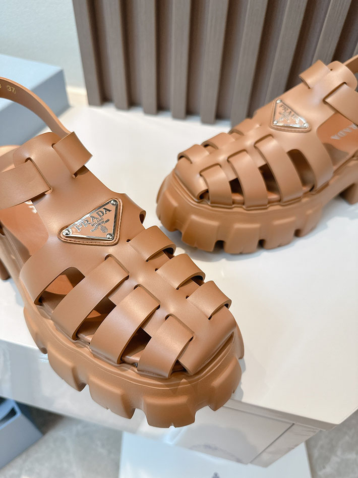 レディース 最高級プラダスーパーコピー PRADA モノリス ラバー サンダル 1X853M EVA ビーチサンダル 2629798 プラダ 靴 サンダル - 画像 (4)