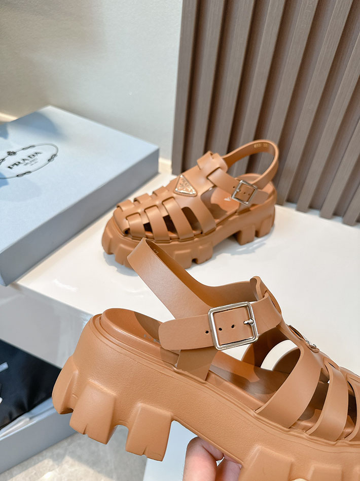 レディース 最高級プラダスーパーコピー PRADA モノリス ラバー サンダル 1X853M EVA ビーチサンダル 2629798 プラダ 靴 サンダル - 画像 (3)