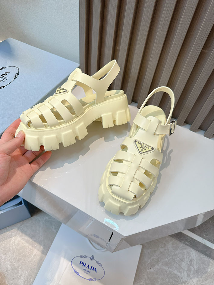 レディース 最高級プラダスーパーコピー PRADA モノリス ラバー サンダル 1X853M EVA ビーチサンダル 2629799 プラダ サンダル 芸能人 - 画像 (9)