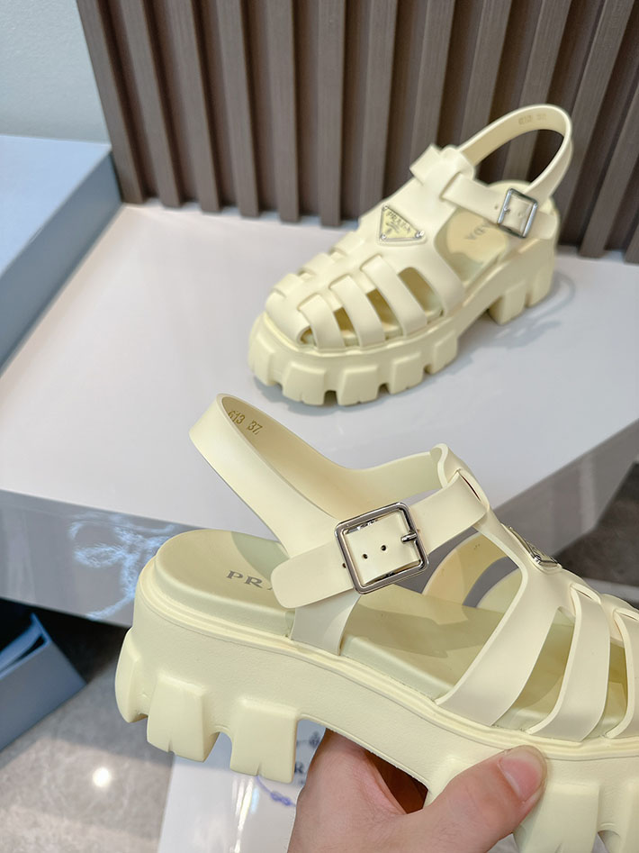 レディース 最高級プラダスーパーコピー PRADA モノリス ラバー サンダル 1X853M EVA ビーチサンダル 2629799 プラダ サンダル 芸能人 - 画像 (5)