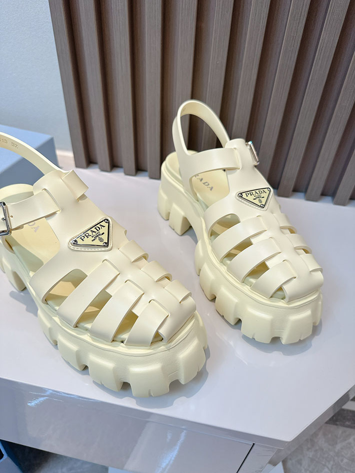 レディース 最高級プラダスーパーコピー PRADA モノリス ラバー サンダル 1X853M EVA ビーチサンダル 2629799 プラダ サンダル 芸能人 - 画像 (3)