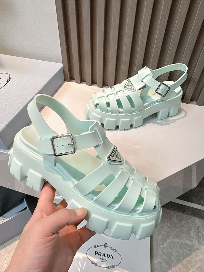 レディース 最高級プラダスーパーコピー PRADA モノリス ラバー サンダル 1X853M EVA ビーチサンダル 2629800 サンダル レディース おしゃれ - 画像 (7)