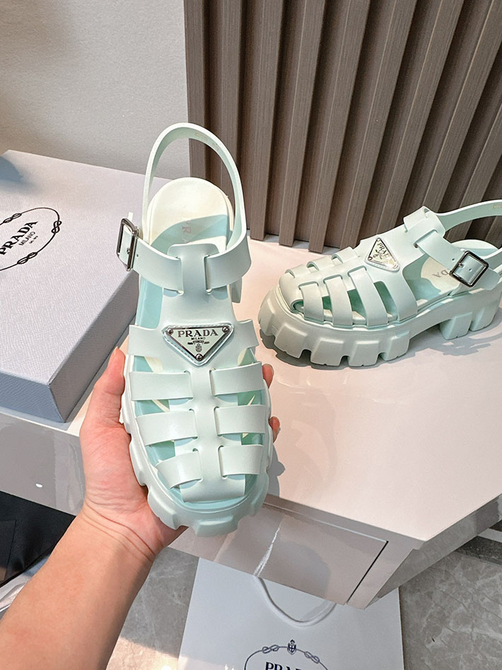 レディース 最高級プラダスーパーコピー PRADA モノリス ラバー サンダル 1X853M EVA ビーチサンダル 2629800 サンダル レディース おしゃれ - 画像 (6)