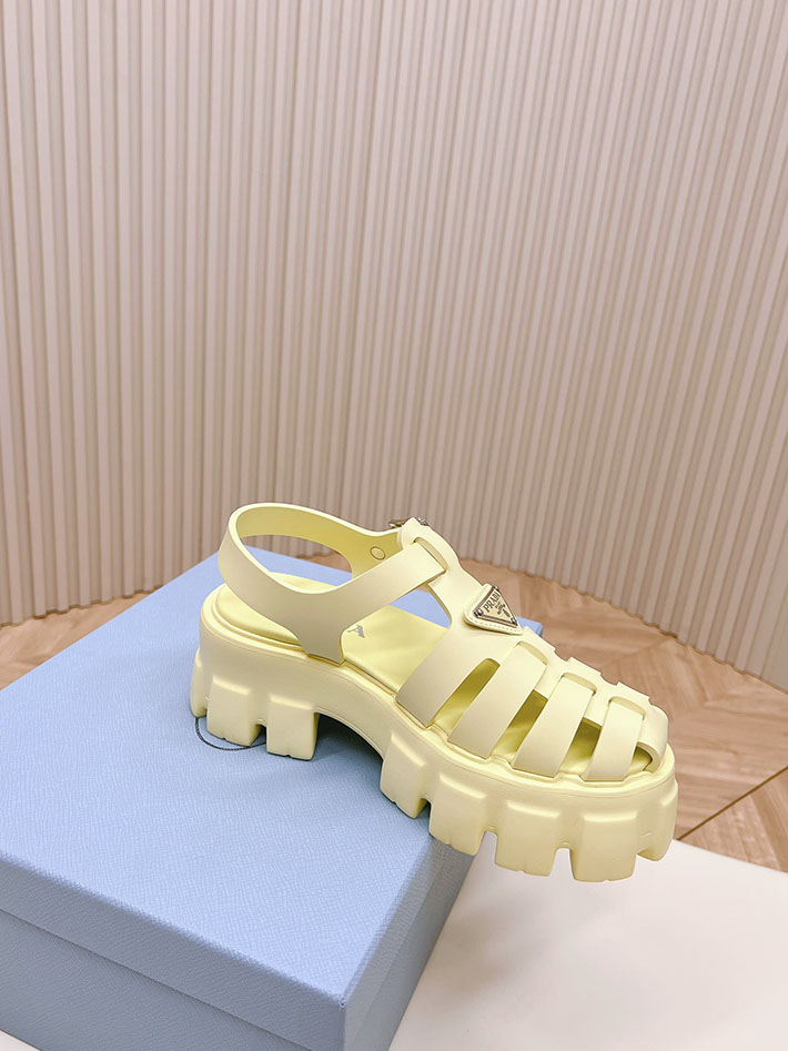 レディース 最高級プラダスーパーコピー PRADA モノリス ラバー サンダル 1X853M EVA ビーチサンダル 2629801 サンダル レディース 人気ブランド - 画像 (9)