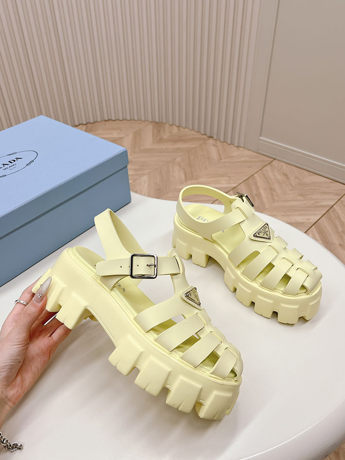 レディース 最高級プラダスーパーコピー PRADA モノリス ラバー サンダル 1X853M EVA ビーチサンダル 2629801 サンダル レディース 人気ブランド - 画像 (8)