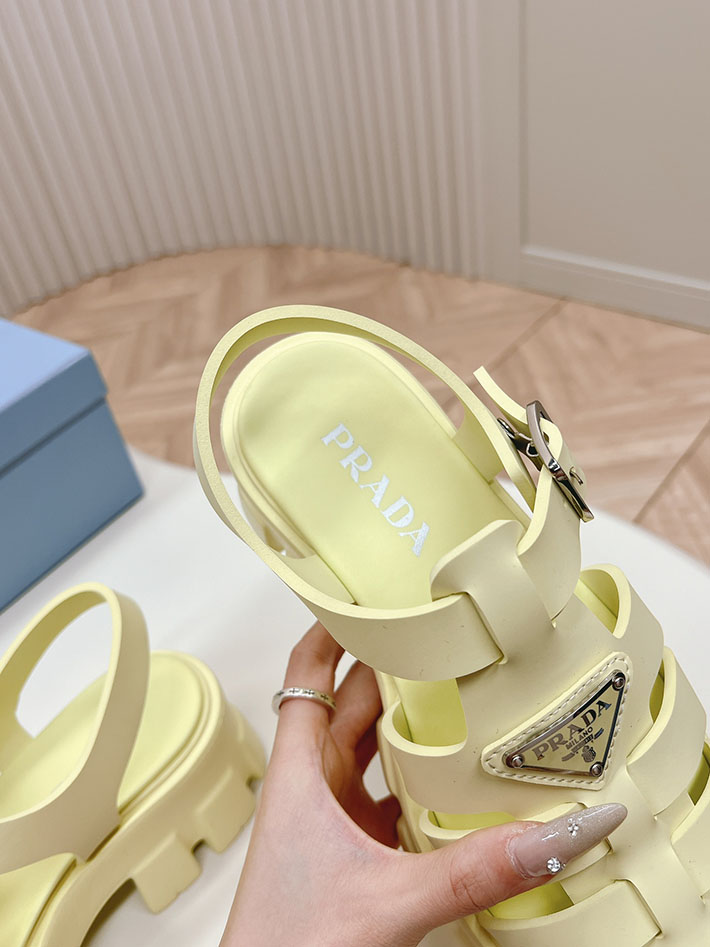 レディース 最高級プラダスーパーコピー PRADA モノリス ラバー サンダル 1X853M EVA ビーチサンダル 2629801 サンダル レディース 人気ブランド - 画像 (6)