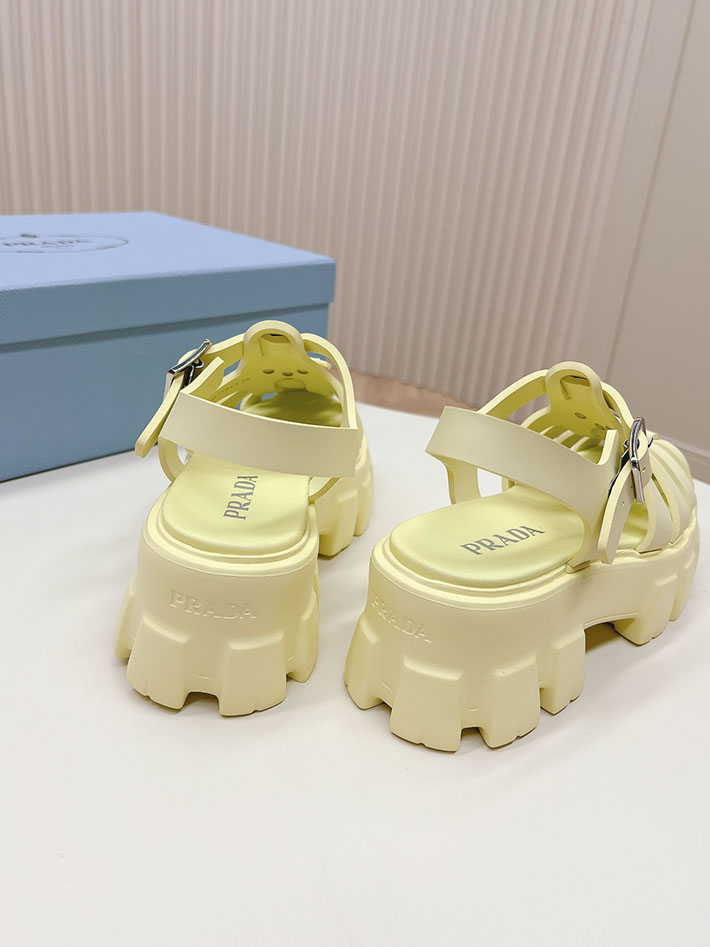 レディース 最高級プラダスーパーコピー PRADA モノリス ラバー サンダル 1X853M EVA ビーチサンダル 2629801 サンダル レディース 人気ブランド - 画像 (4)