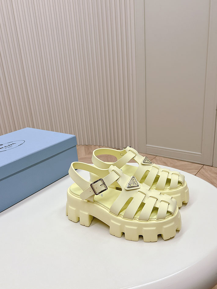 レディース 最高級プラダスーパーコピー PRADA モノリス ラバー サンダル 1X853M EVA ビーチサンダル 2629801 サンダル レディース 人気ブランド - 画像 (3)