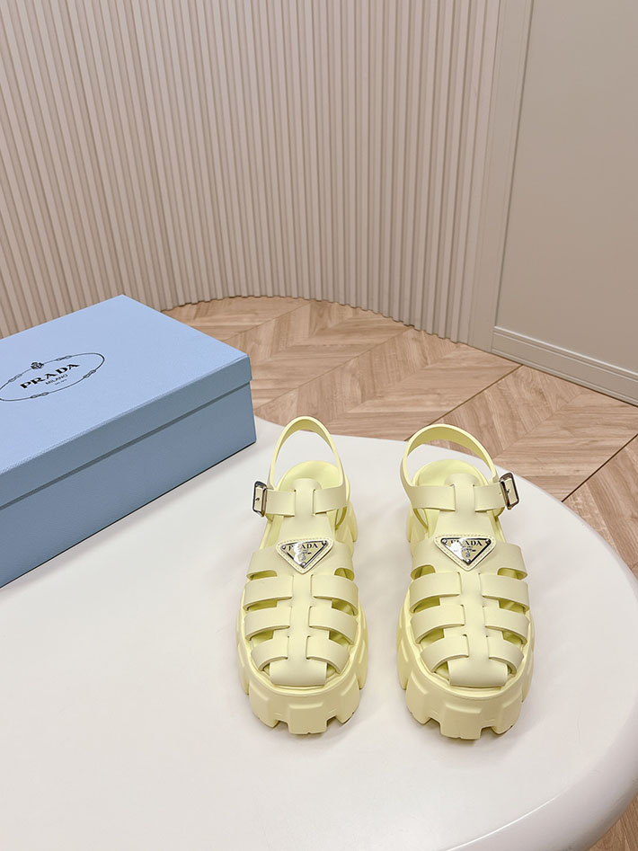 レディース 最高級プラダスーパーコピー PRADA モノリス ラバー サンダル 1X853M EVA ビーチサンダル 2629801 サンダル レディース 人気ブランド - 画像 (2)