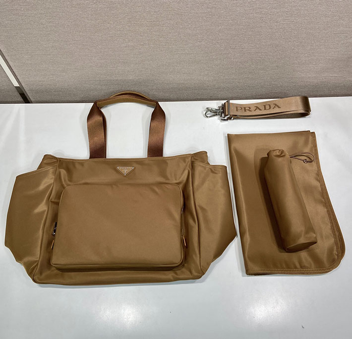 プラダ バッグ メンズ 新作 PRADA Re-Nylon ベビーバッグ ブランデー 1BG102_RV44_F0134_V_OOO プラダ トートバッグ ナイロン - 画像 (8)