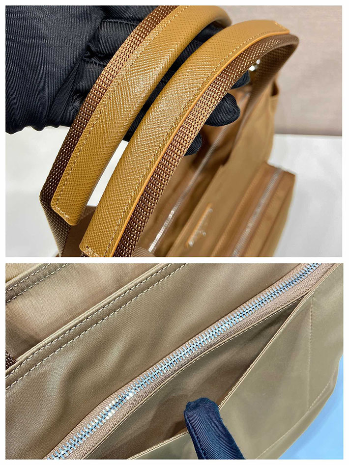 プラダ バッグ メンズ 新作 PRADA Re-Nylon ベビーバッグ ブランデー 1BG102_RV44_F0134_V_OOO プラダ トートバッグ ナイロン - 画像 (4)