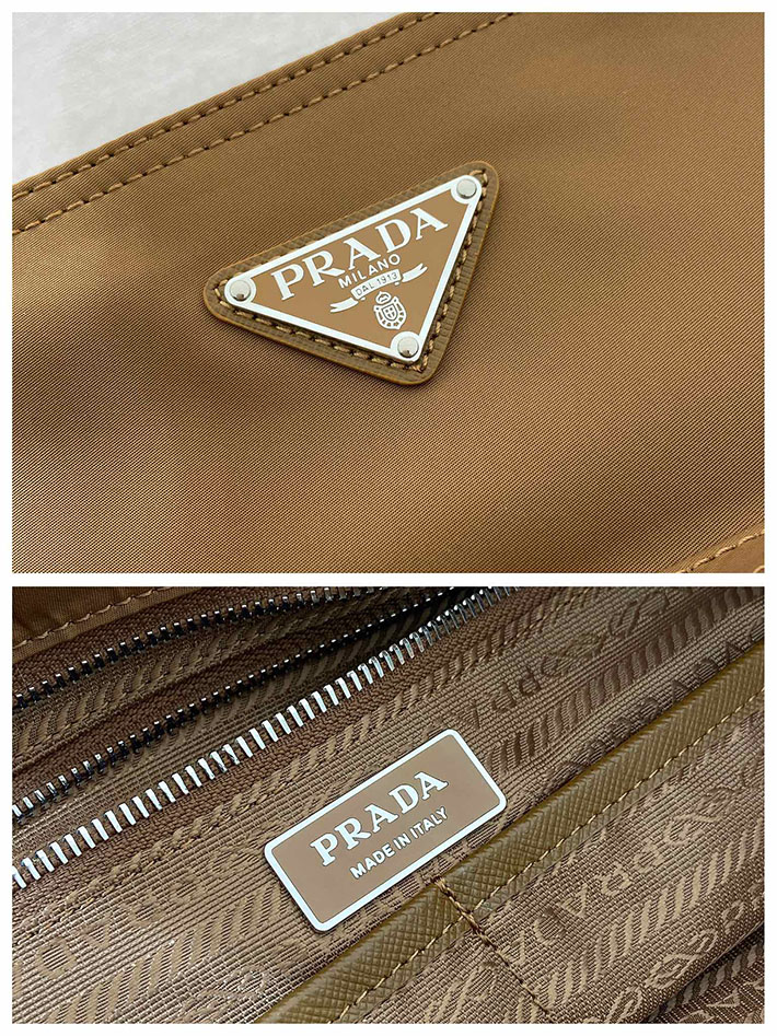 プラダ バッグ メンズ 新作 PRADA Re-Nylon ベビーバッグ ブランデー 1BG102_RV44_F0134_V_OOO プラダ トートバッグ ナイロン - 画像 (2)