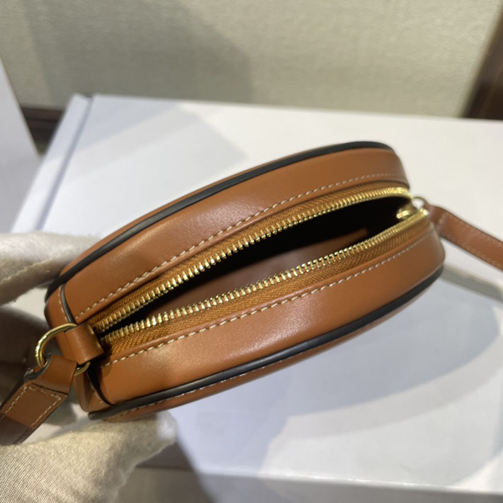 最高級セリーヌスーパーコピー CELINE ショルダーバッグ オーバルパース キュイル トリオンフ ブラウン 10I703DPQ.04LU セリーヌ ショルダーバッグ 人気 - 画像 (3)