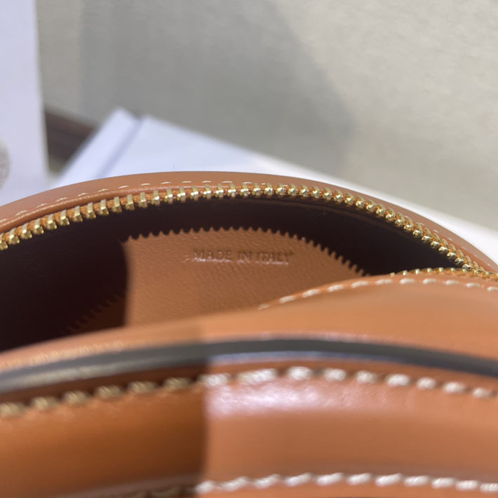 最高級セリーヌスーパーコピー CELINE ショルダーバッグ オーバルパース キュイル トリオンフ ブラウン 10I703DPQ.04LU セリーヌ ショルダーバッグ 人気 - 画像 (2)
