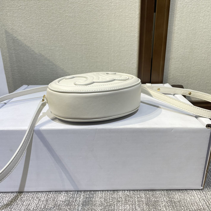 最高級セリーヌスーパーコピー CELINE オーバルパース キュイル トリオンフ ホワイト 10I703DPQ.01BC セリーヌ ショルダーバッグ アウトレット - 画像 (6)