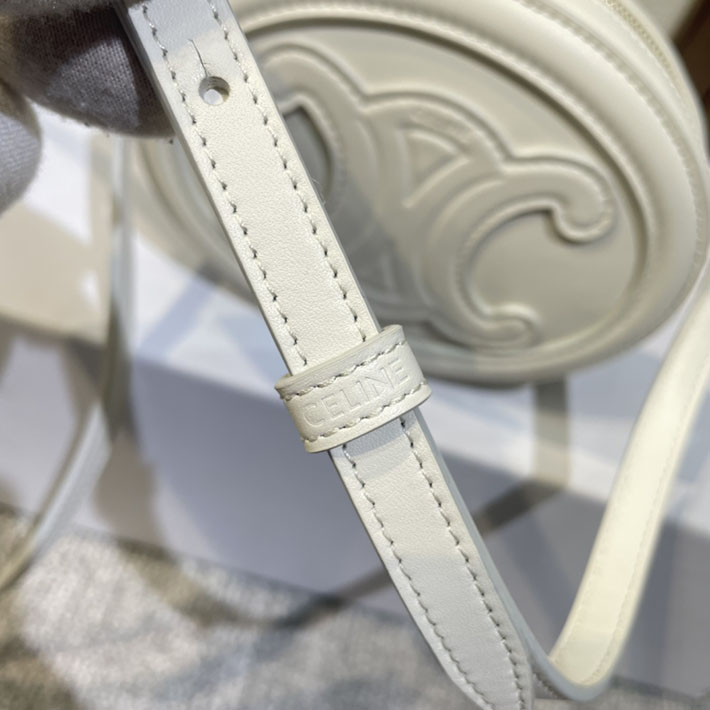 最高級セリーヌスーパーコピー CELINE オーバルパース キュイル トリオンフ ホワイト 10I703DPQ.01BC セリーヌ ショルダーバッグ アウトレット - 画像 (4)