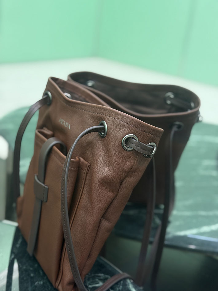 プラダ バッグ レディース PRADA レザー ミニ ショルダーバッグ ココアブラウン 1BH288_2G6F_F0324_V_OOO プラダ バッグ アウトレット - 画像 (7)