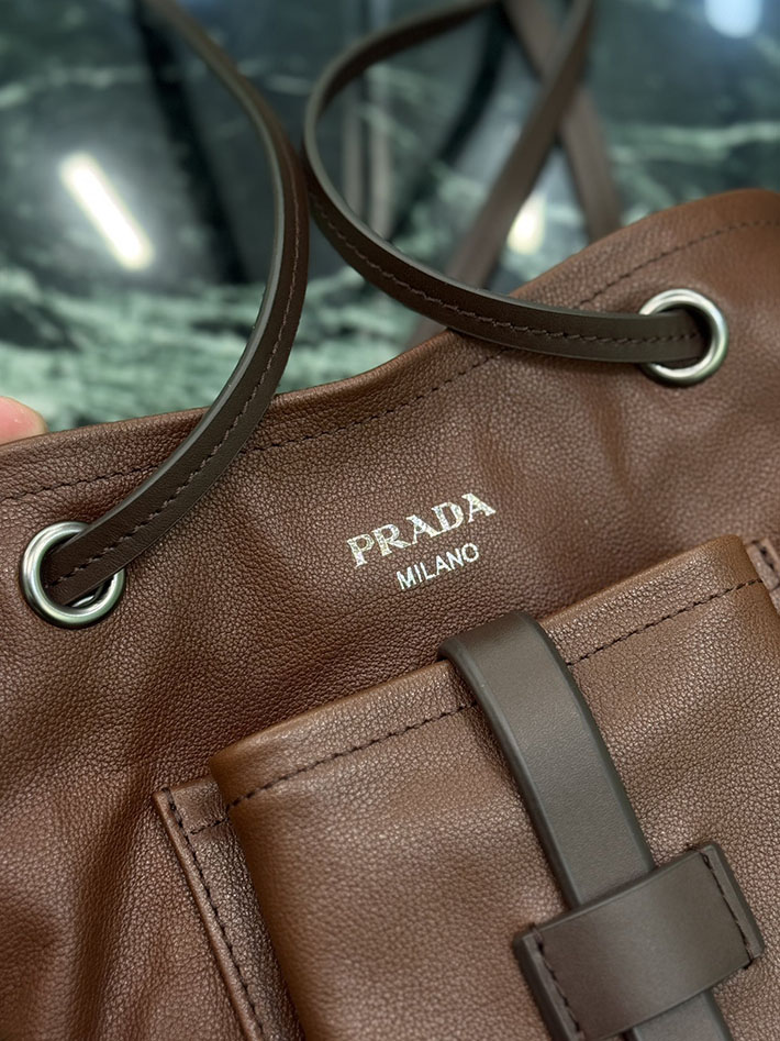 プラダ バッグ レディース PRADA レザー ミニ ショルダーバッグ ココアブラウン 1BH288_2G6F_F0324_V_OOO プラダ バッグ アウトレット - 画像 (5)