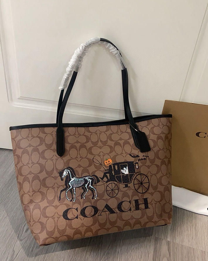 最高級コーチスーパーコピー COACH シティ トート・シグネチャー キャンバス・ホース アンド スレイ 2629877 コーチ トートバッグ 人気ランキング - 画像 (8)