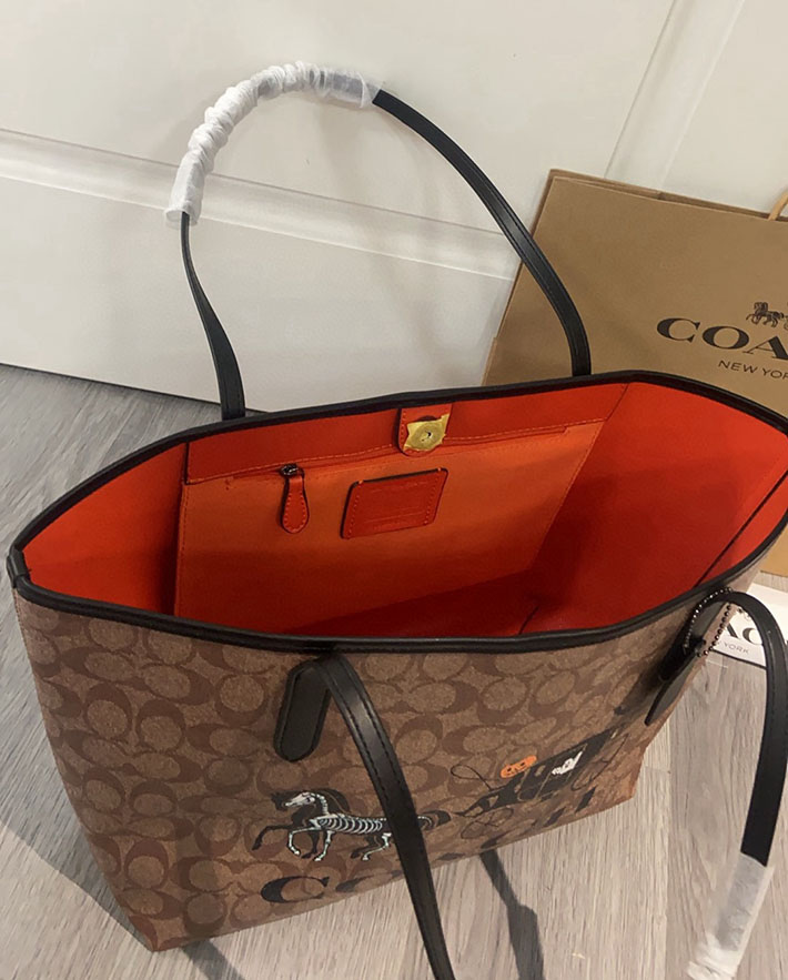 最高級コーチスーパーコピー COACH シティ トート・シグネチャー キャンバス・ホース アンド スレイ 2629877 コーチ トートバッグ 人気ランキング - 画像 (3)
