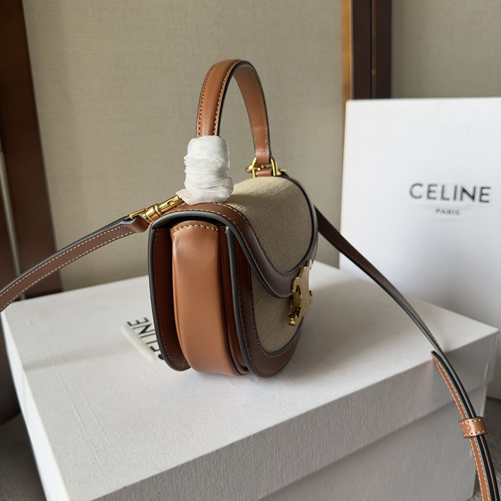 最高級セリーヌスーパーコピー CELINE ミニ ブザス クレア タン トリオンフ キャンバス/カーフ 10K502FA3 セリーヌ バッグ 人気ランキング - 画像 (8)