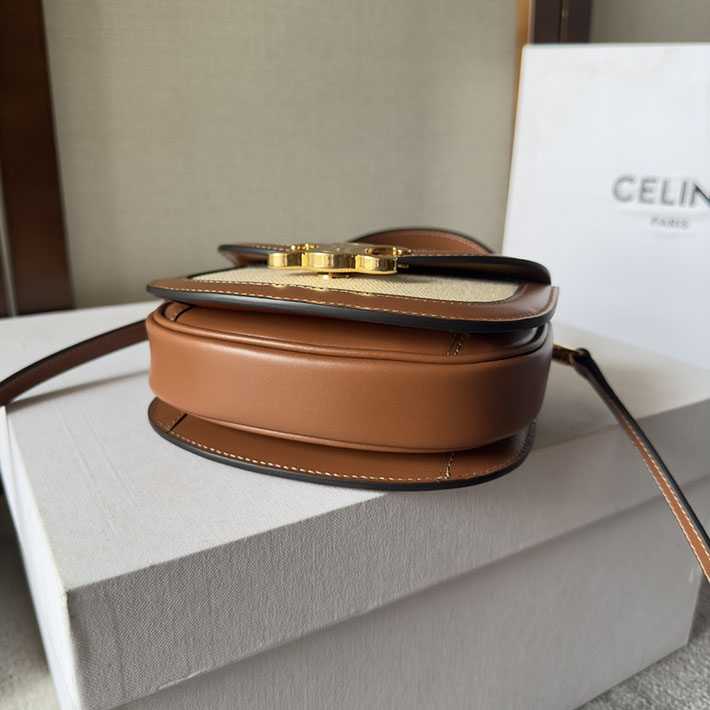 最高級セリーヌスーパーコピー CELINE ミニ ブザス クレア タン トリオンフ キャンバス/カーフ 10K502FA3 セリーヌ バッグ 人気ランキング - 画像 (6)