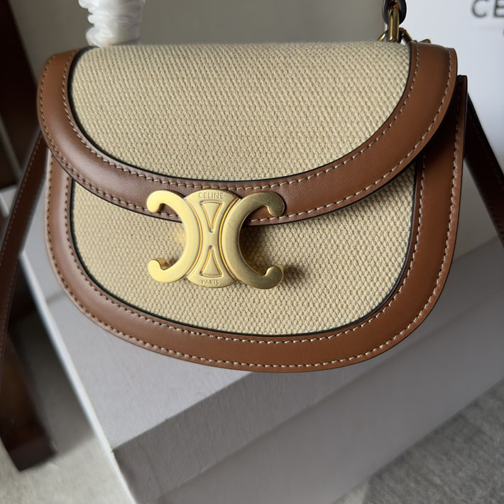 最高級セリーヌスーパーコピー CELINE ミニ ブザス クレア タン トリオンフ キャンバス/カーフ 10K502FA3 セリーヌ バッグ 人気ランキング - 画像 (5)