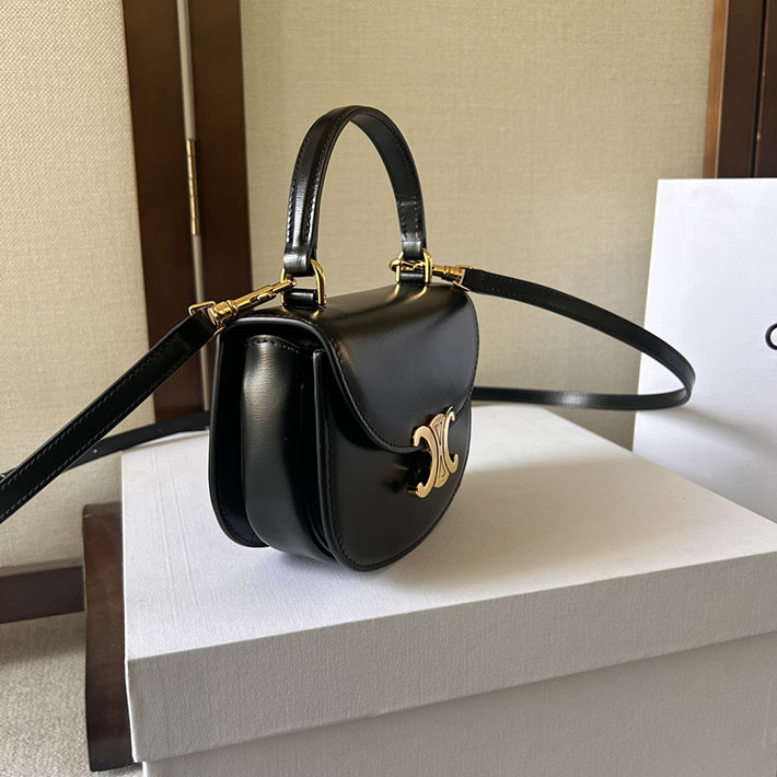 最高級セリーヌスーパーコピー CELINE Mini Besace Clea ミニ ブザス クレア ブラック 10L063ETZ.38NO セリーヌ 斜めがけ ショルダーバッグ - 画像 (8)