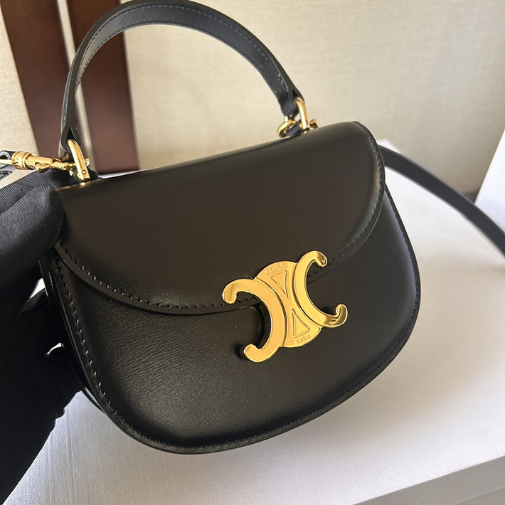 最高級セリーヌスーパーコピー CELINE Mini Besace Clea ミニ ブザス クレア ブラック 10L063ETZ.38NO セリーヌ 斜めがけ ショルダーバッグ - 画像 (5)