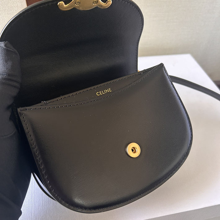 最高級セリーヌスーパーコピー CELINE Mini Besace Clea ミニ ブザス クレア ブラック 10L063ETZ.38NO セリーヌ 斜めがけ ショルダーバッグ - 画像 (4)
