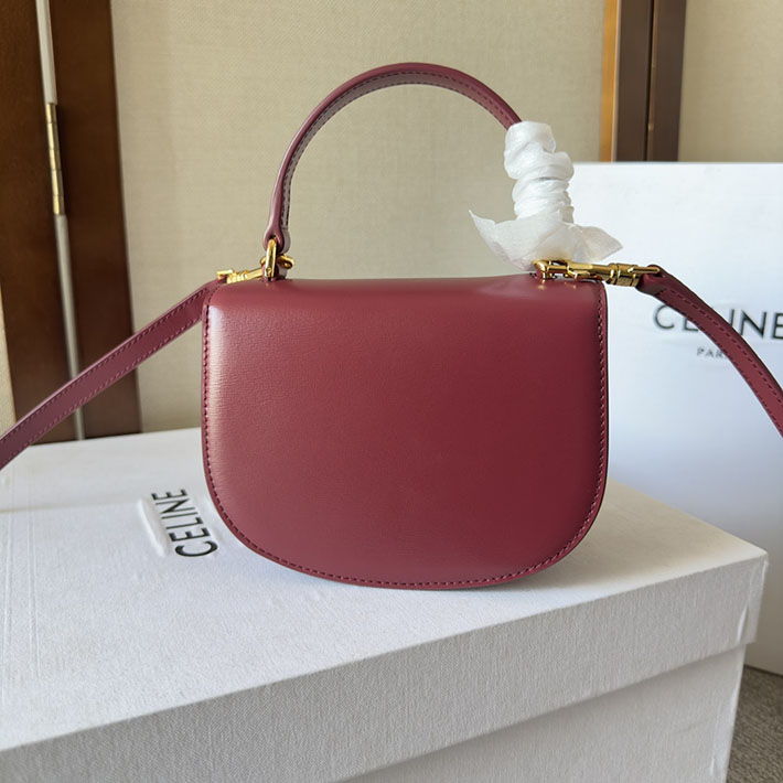 最高級セリーヌスーパーコピー CELINE Mini Besace Clea ミニ ブザス クレア ライトバーガンディ 10L063ETZ.28LB セリーヌ ポシェット 人気 - 画像 (7)