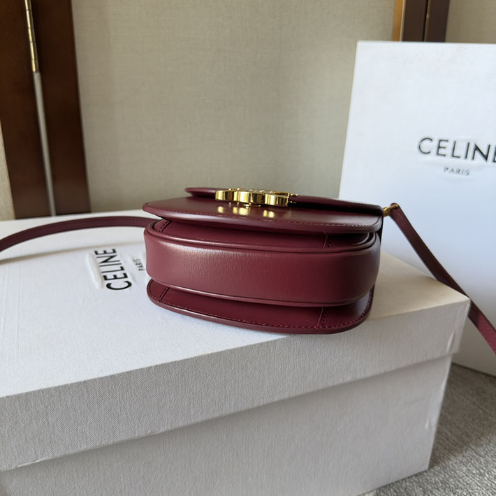 最高級セリーヌスーパーコピー CELINE Mini Besace Clea ミニ ブザス クレア ライトバーガンディ 10L063ETZ.28LB セリーヌ ポシェット 人気 - 画像 (6)