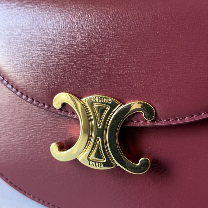 最高級セリーヌスーパーコピー CELINE Mini Besace Clea ミニ ブザス クレア ライトバーガンディ 10L063ETZ.28LB セリーヌ ポシェット 人気 - 画像 (5)