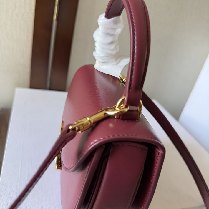最高級セリーヌスーパーコピー CELINE Mini Besace Clea ミニ ブザス クレア ライトバーガンディ 10L063ETZ.28LB セリーヌ ポシェット 人気 - 画像 (4)