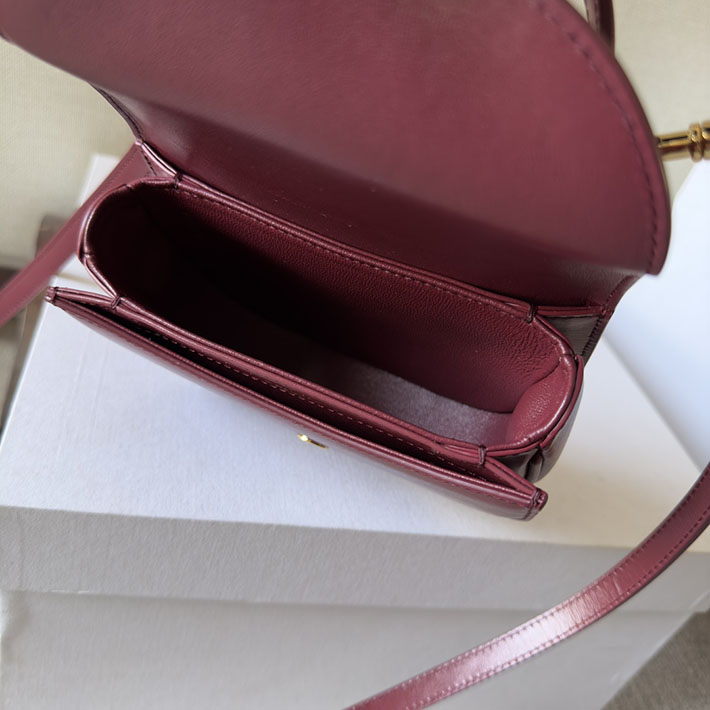 最高級セリーヌスーパーコピー CELINE Mini Besace Clea ミニ ブザス クレア ライトバーガンディ 10L063ETZ.28LB セリーヌ ポシェット 人気 - 画像 (2)