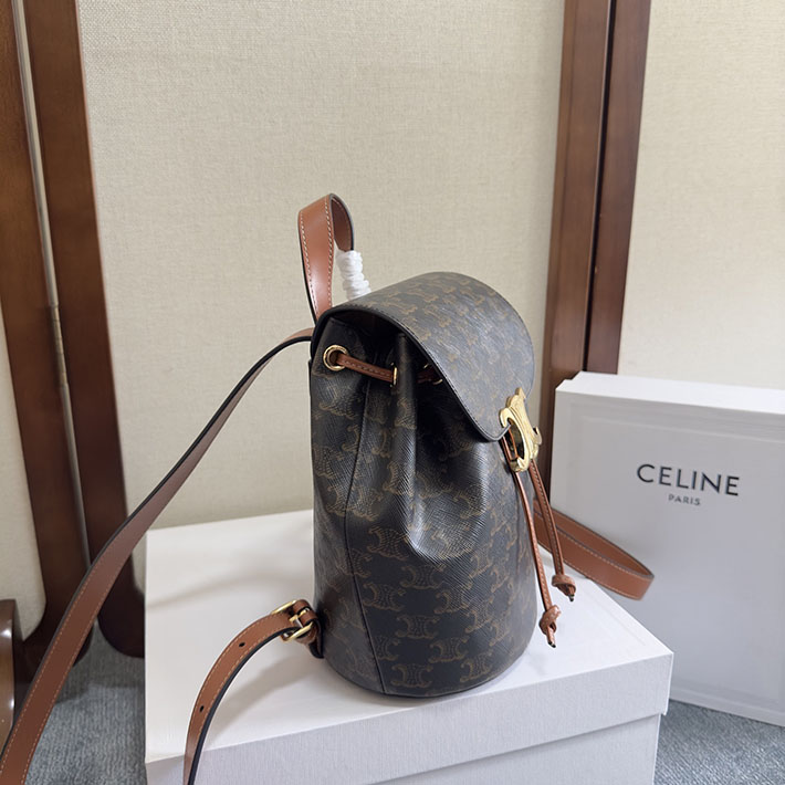 最高級セリーヌスーパーコピー CELINE ボニー バックパック トリオンフキャンバス タン 118702CAS.04LU CELINE リュック レディース - 画像 (8)
