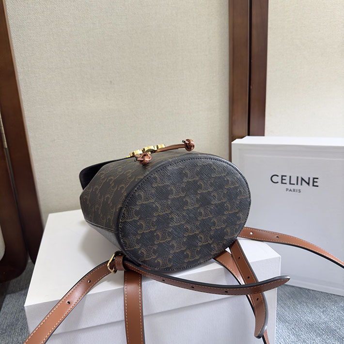 最高級セリーヌスーパーコピー CELINE ボニー バックパック トリオンフキャンバス タン 118702CAS.04LU CELINE リュック レディース - 画像 (6)