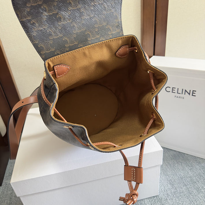 最高級セリーヌスーパーコピー CELINE ボニー バックパック トリオンフキャンバス タン 118702CAS.04LU CELINE リュック レディース - 画像 (2)