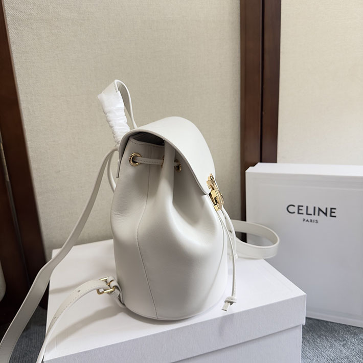 最高級セリーヌスーパーコピー CELINE ボニー バックパック スムースカーフスキン ホワイト 118703GGT.00WC セリーヌ リュック アウトレット - 画像 (8)