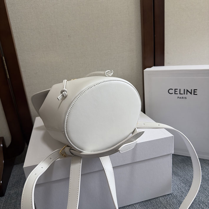 最高級セリーヌスーパーコピー CELINE ボニー バックパック スムースカーフスキン ホワイト 118703GGT.00WC セリーヌ リュック アウトレット - 画像 (6)