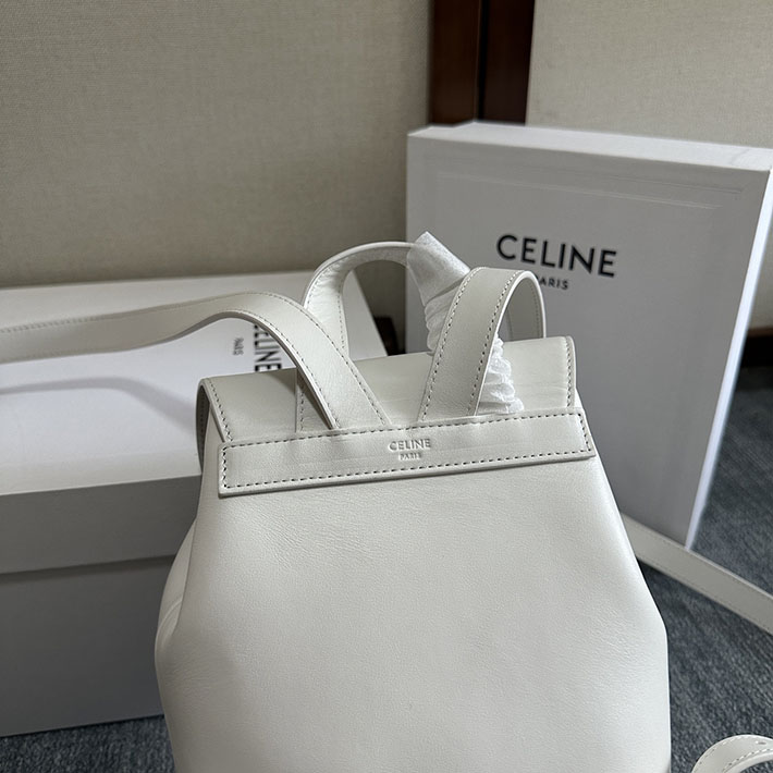 最高級セリーヌスーパーコピー CELINE ボニー バックパック スムースカーフスキン ホワイト 118703GGT.00WC セリーヌ リュック アウトレット - 画像 (3)