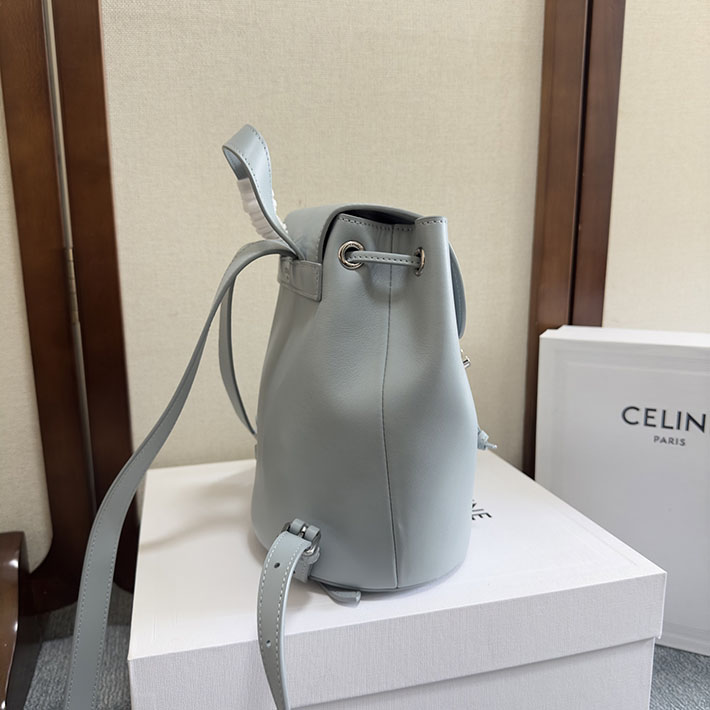 最高級セリーヌスーパーコピー CELINE ボニー バックパック スムースカーフスキン ペールブルー 118703GGT.07PB セリーヌ リュック 新作 - 画像 (8)