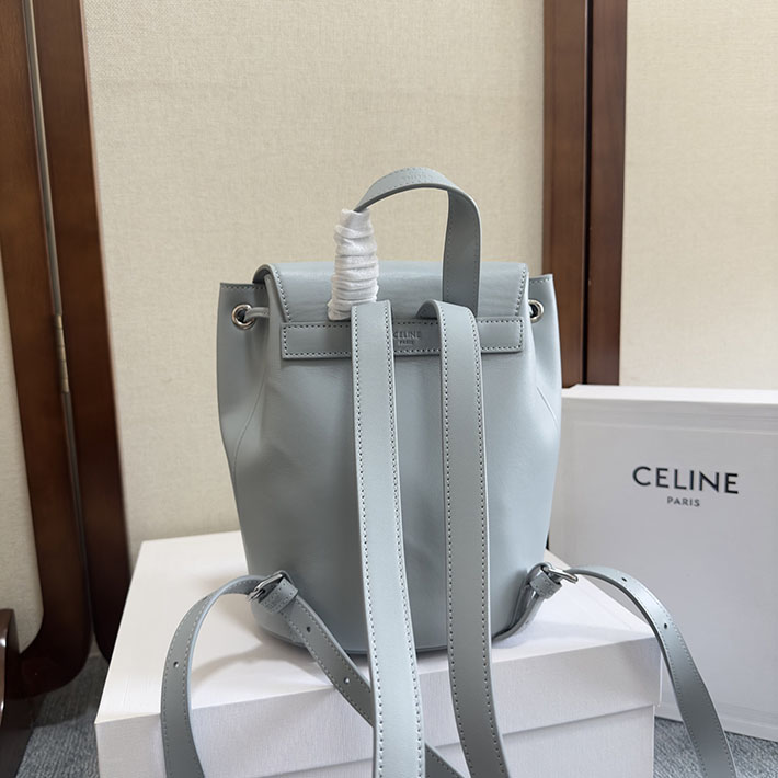 最高級セリーヌスーパーコピー CELINE ボニー バックパック スムースカーフスキン ペールブルー 118703GGT.07PB セリーヌ リュック 新作 - 画像 (7)
