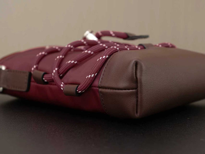 プラダ PRADA スピードロック Re-Nylon レザー スマートフォンケース バーガンディ 2ZT079_2HE1_F0007 プラダ スマホショルダー アウトレット - 画像 (3)