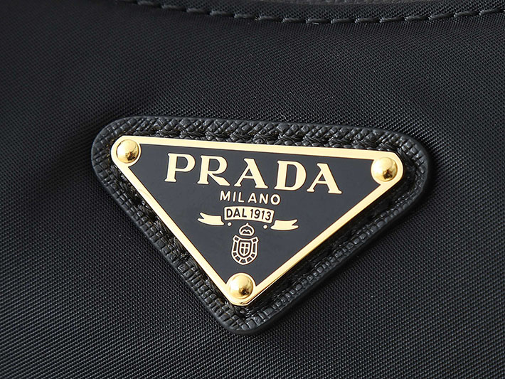 プラダ バッグ レディース PRADA Re-Nylonドゥミ・リュンヌショルダー ブラック 1BH222 R064 F0002 プラダ バッグ ナイロン ショルダー - 画像 (6)