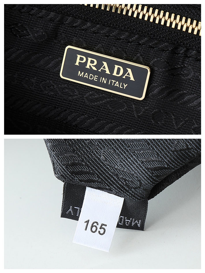 プラダ バッグ レディース PRADA Re-Nylonドゥミ・リュンヌショルダー ブラック 1BH222 R064 F0002 プラダ バッグ ナイロン ショルダー - 画像 (2)