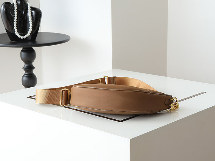 プラダ バッグ レディース PRADA Re-Nylonドゥミ・リュンヌショルダー ブラウン 1BH222 R064 F0046 プラダ ナイロン バッグ アウトレット - 画像 (7)