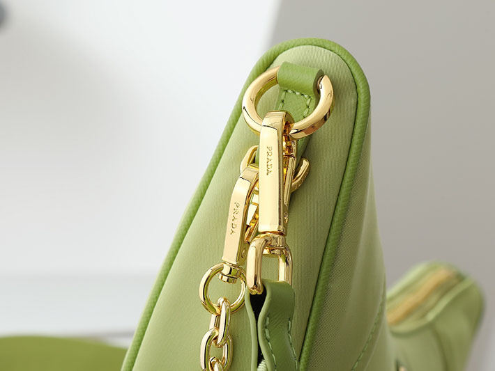 プラダ バッグ レディース PRADA Re-Nylonドゥミ・リュンヌショルダー パステルグリーン 1BH222 R064 F0RAY レディース プラダ バッグ ナイロン - 画像 (6)