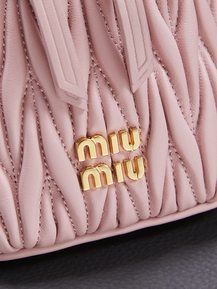 最高級MiuMiuスーパーコピー ミュウミュウ マテラッセ マイクロバッグ ショルダーバッグ ピンク 5NR018_2FPP_F0E18 ミュウ ミュウ バッグ ピンク - 画像 (6)
