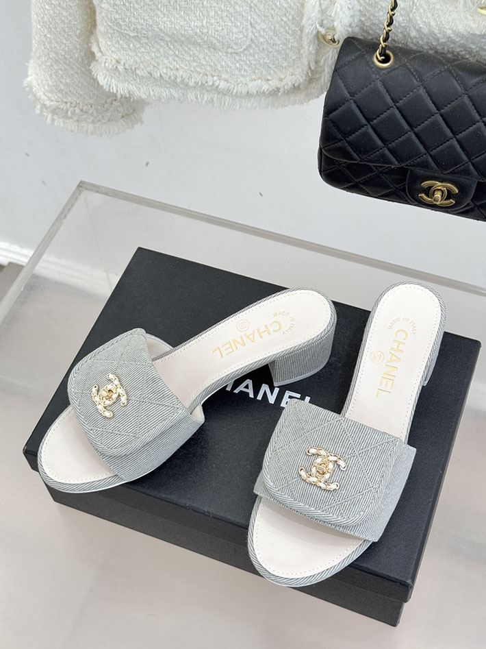 最高級シャネルスーパーコピー CHANEL ココマーク パールサンダル ミュール デニム ブルー 2631001 シャネル サンダル 新作 - 画像 (9)